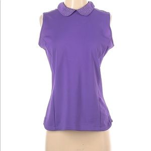 Lady Hagen - Golf Shirt - Purple Tank Top - contrast collar